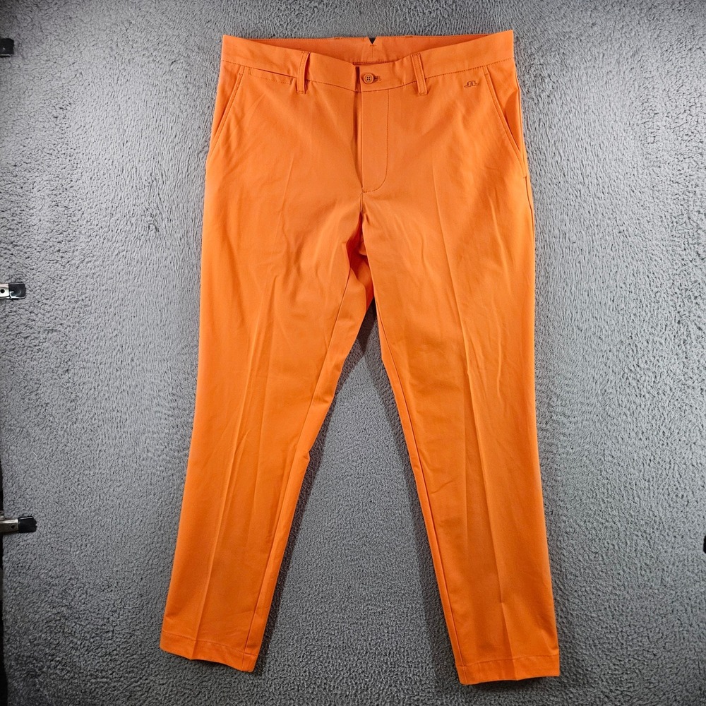 J.Lindeberg Ellott Pant Mens 33x30 Orange Golf Trousers